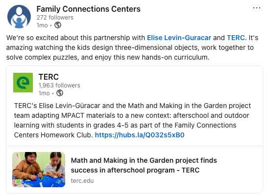 Math in Making in Garden